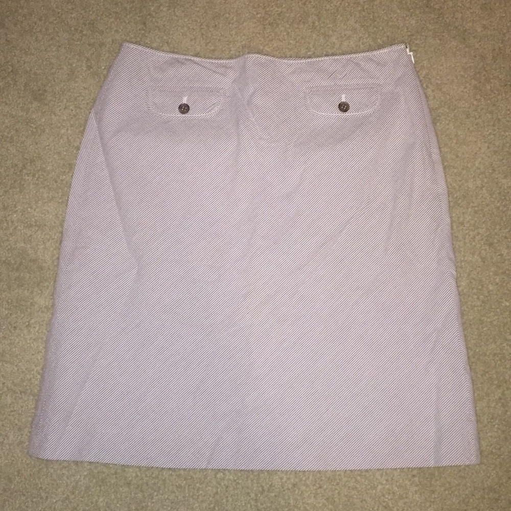 J. Crew Seersucker Pencil Skirt